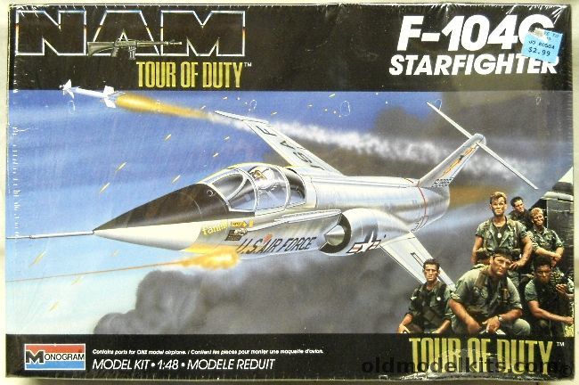 Monogram 1/48 F-104C Starfighter - NAM Tour of Duty Issue, 5455 plastic model kit